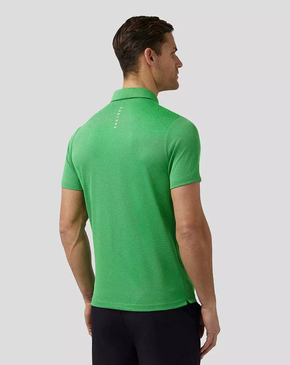 Castore Golf Engineered Knit Polo Shirt - Pine Green