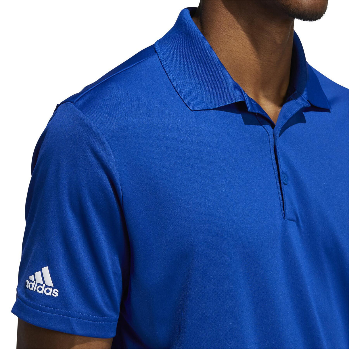 Adidas Ultimate 365 Solid Right Sleeve Logo Polo Shirt - Royal Blue