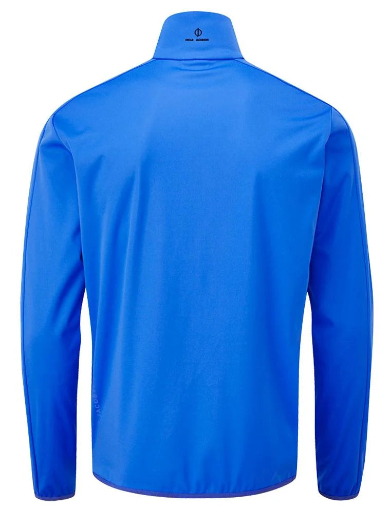 Oscar Jacobson Richmond 1/4 Zip Lightweight Jacket - Royal Blue