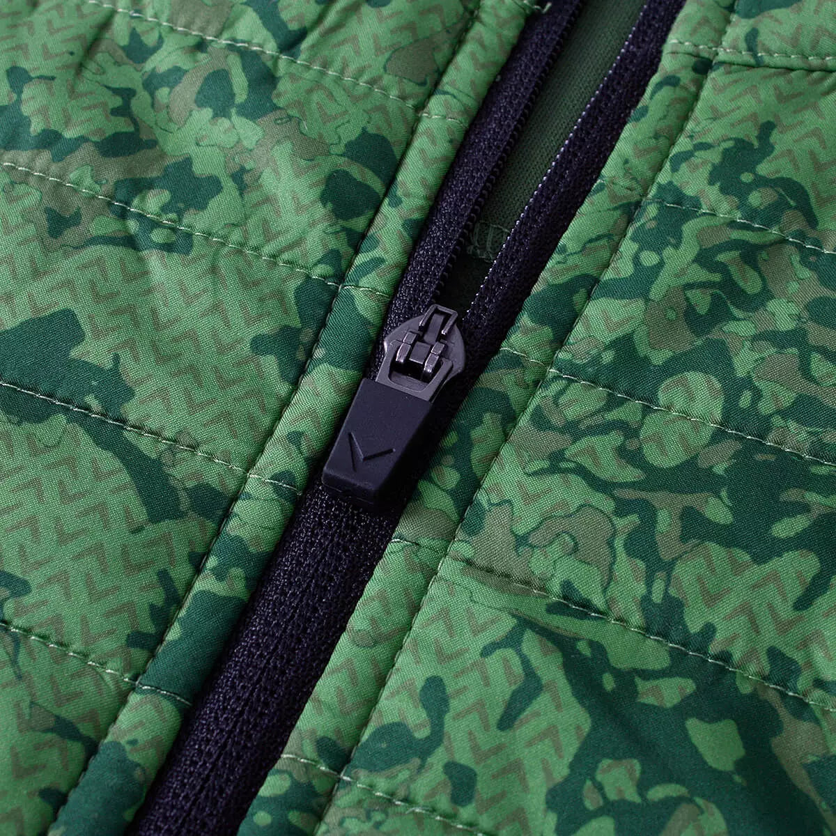 Callaway Golf Abstract Camo Printed Full Zip Mixed Media Jacket