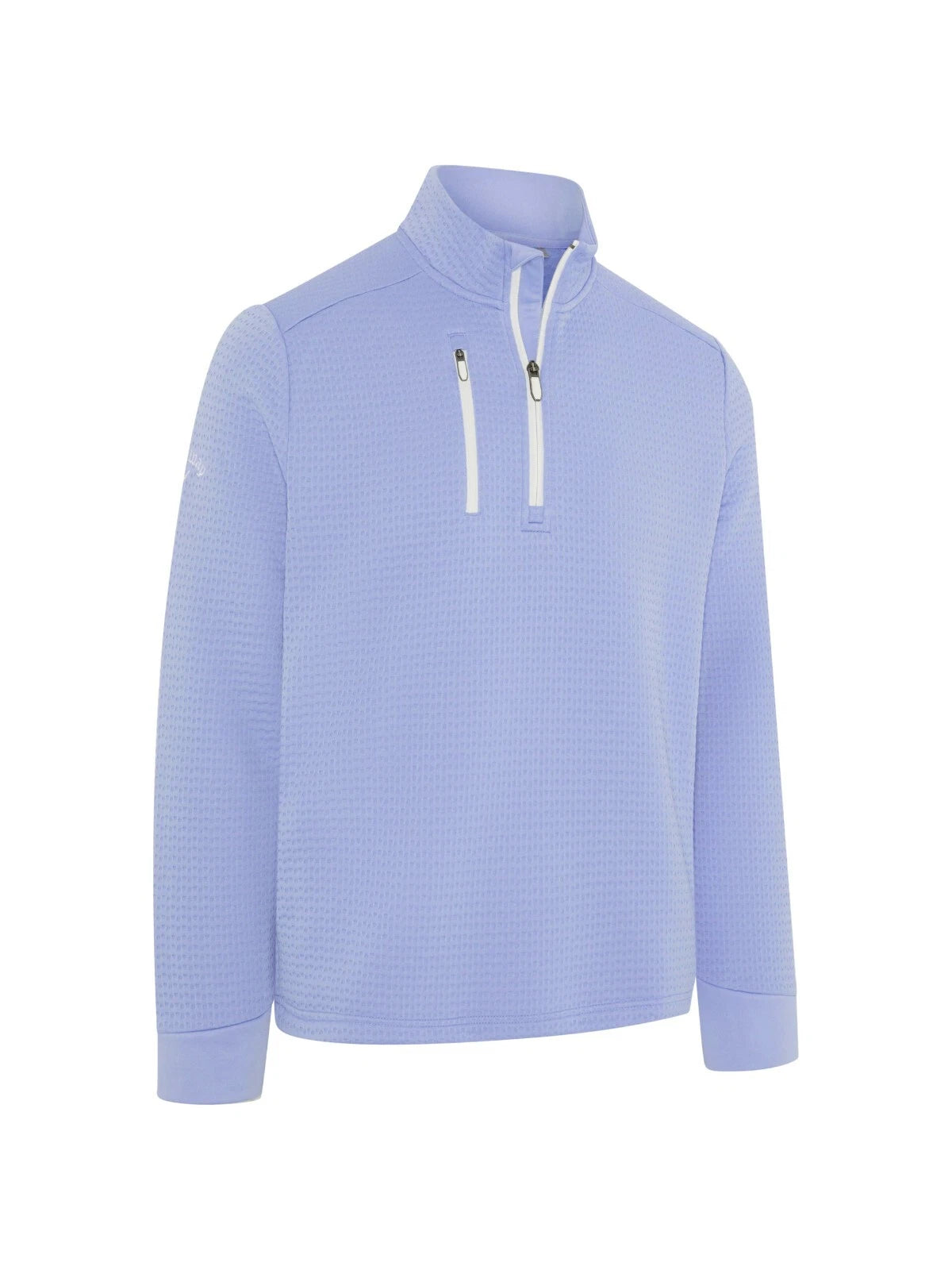 Callaway Golf Midweight Textured Fleece 1/4 Zip Pullover - Chambray