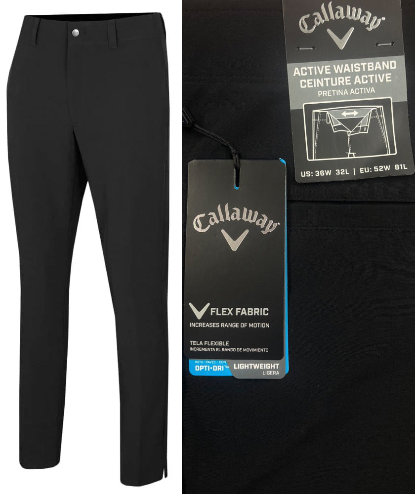Callaway Chev II Lightweight Golf Trousers - Caviar Black