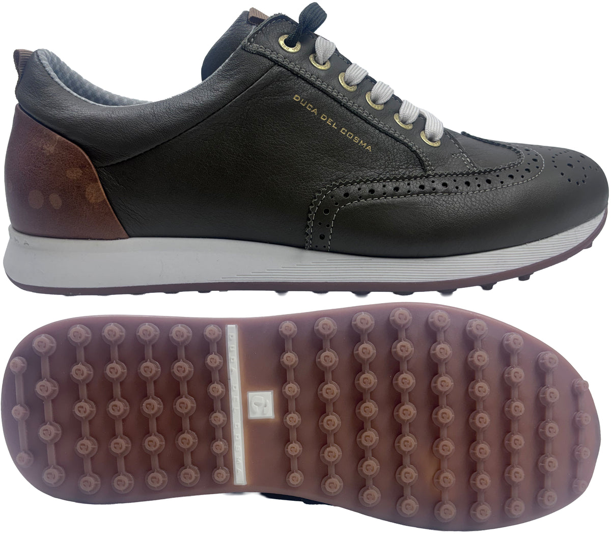Duca Del Cosma Camelot Spikeless Golf Shoes - SAMPLE - Olive