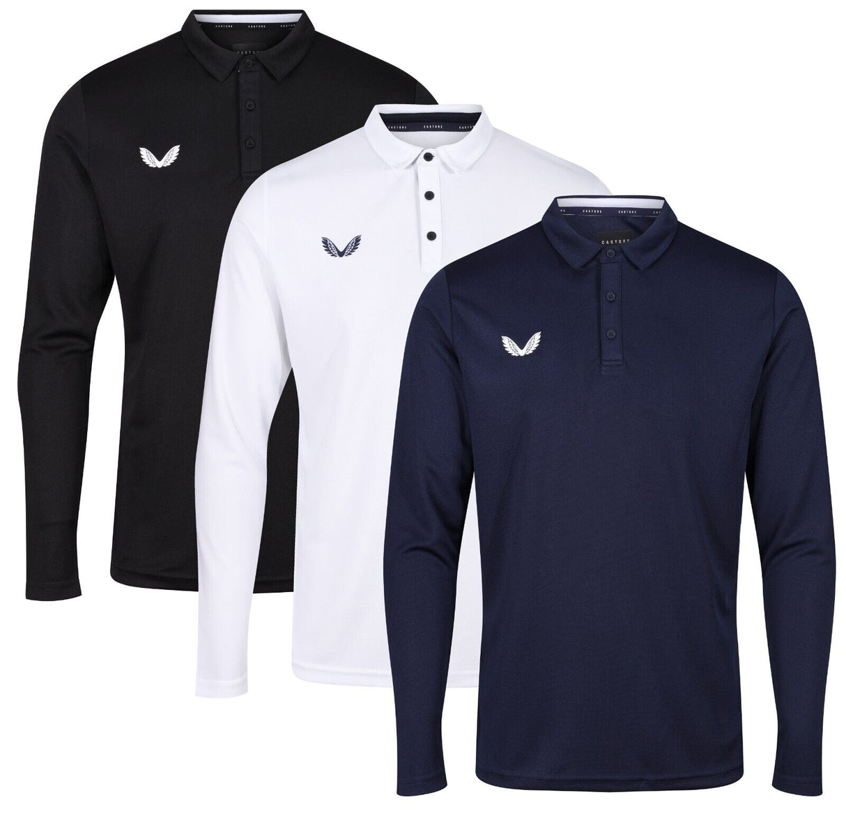 Castore Performance Golf Polo Shirt - Long Sleeve - Recycled Polyester