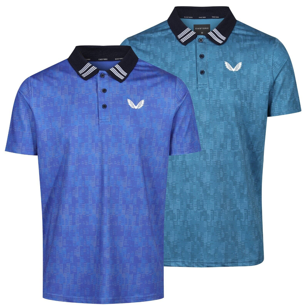 Castore Graphic Golf Polo Shirt - Geo Print