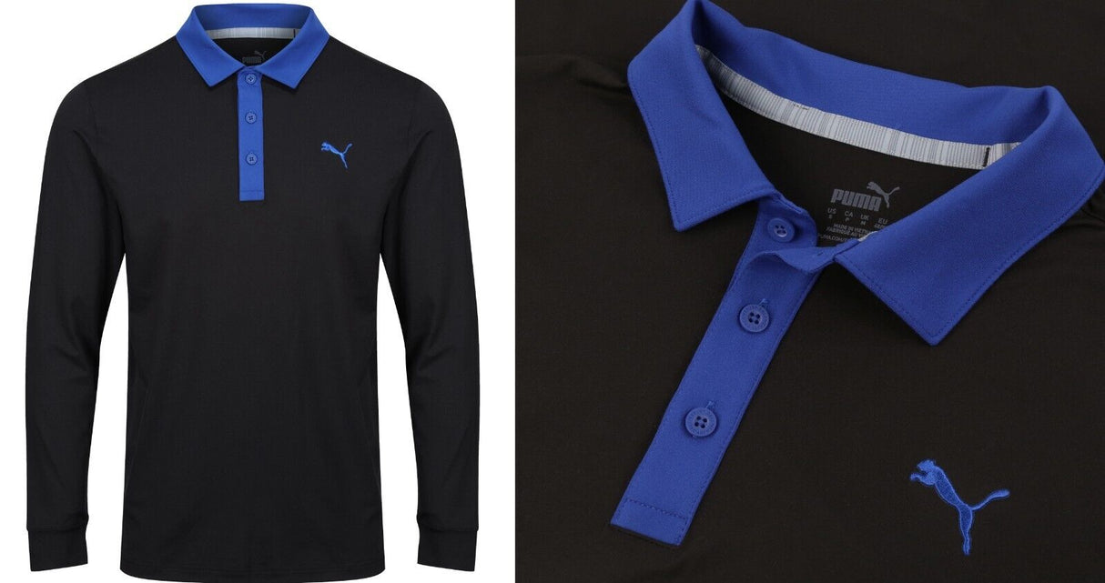 Puma Cloud Spun Long Sleeve Golf Polo Shirt
