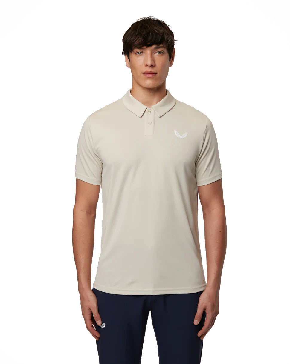 Castore Golf Tota Performance Polo Shirt - Stone