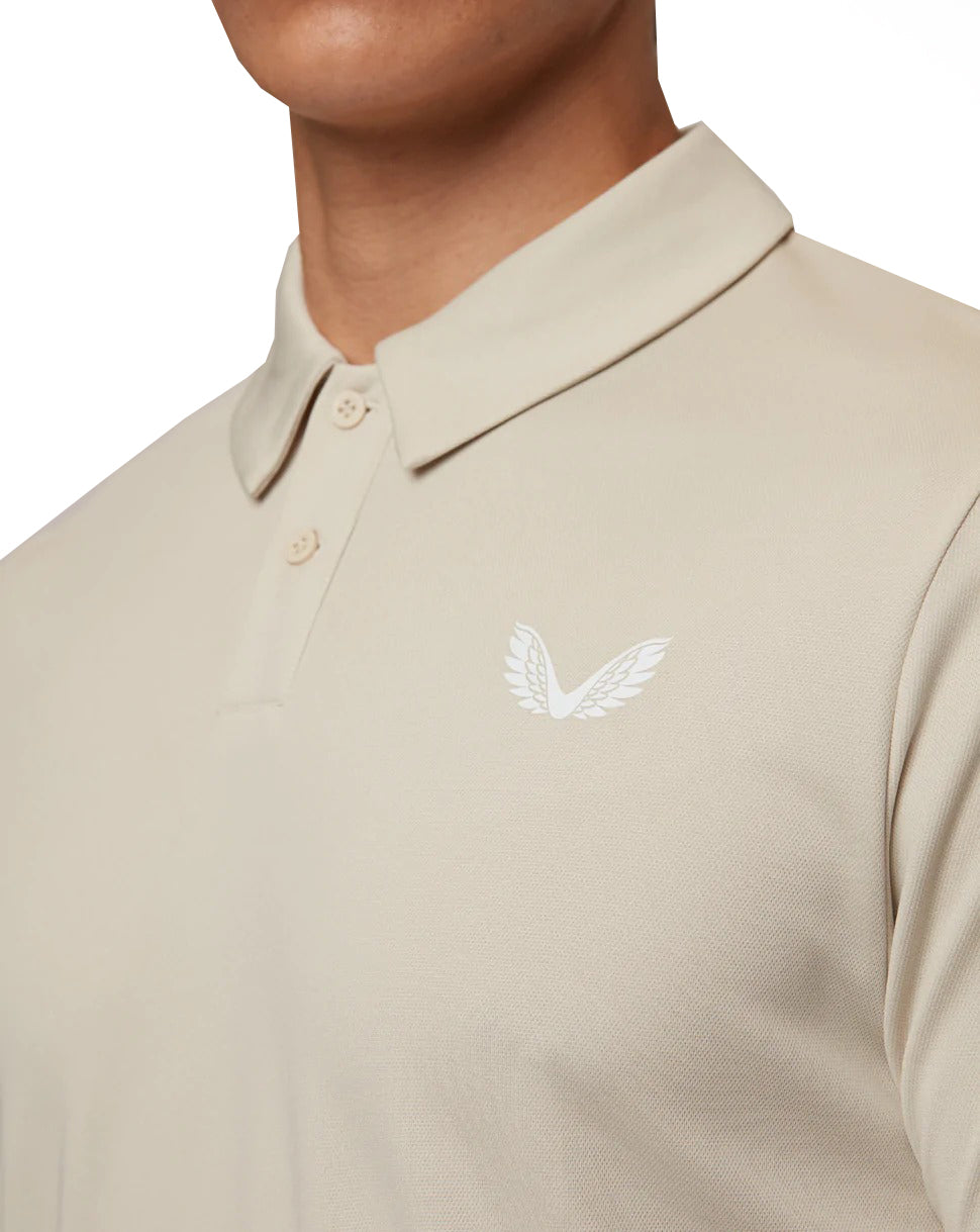 Castore Golf Tota Performance Polo Shirt - Stone