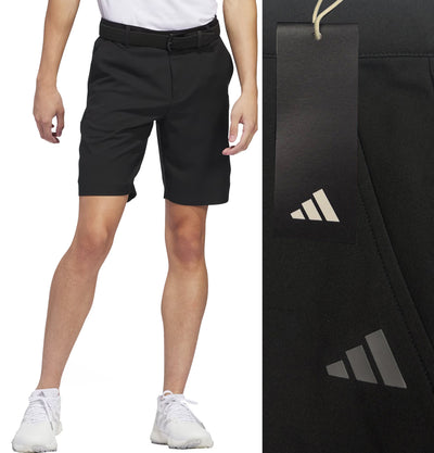 Adidas Adi Advantage Tonal 3 Stripe Golf Shorts - Black