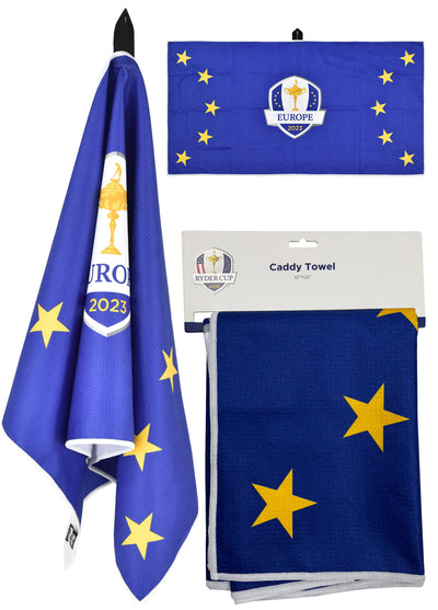 2023 Ryder Cup Team Europe Aqua Lock Caddy Towel