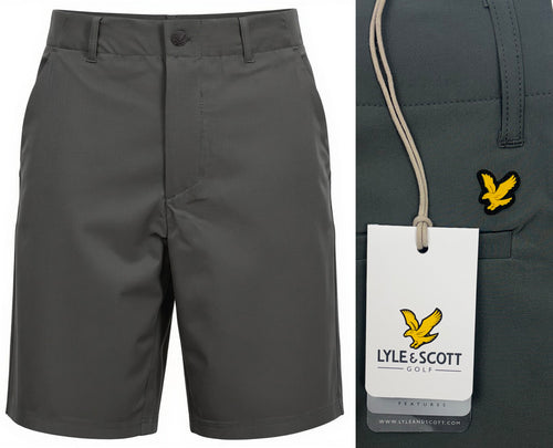Lyle & Scott 5 Pocket Premium Tech Golf Shorts - Granite Grey