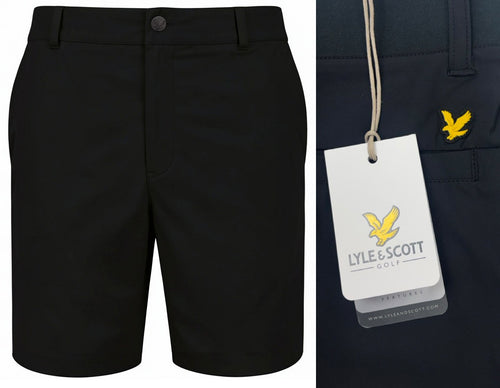 Lyle & Scott Airlight Premium Tech Golf Shorts - Jet Black