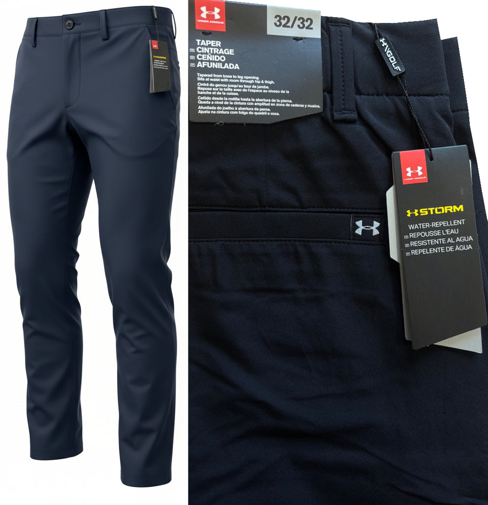 Under Armour Iso-Chill Tapered Golf Trousers - Black
