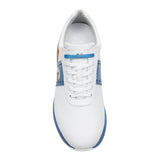 Duca Del Cosma Belair Premium Spikeless Golf Shoes - White / Cognac- Handmade in 🇵🇹