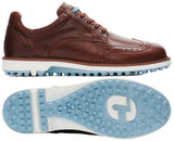 Duca Del Cosma Eldrado Premium Spikeless Golf Shoes - Cognac - Handmade in 🇵🇹