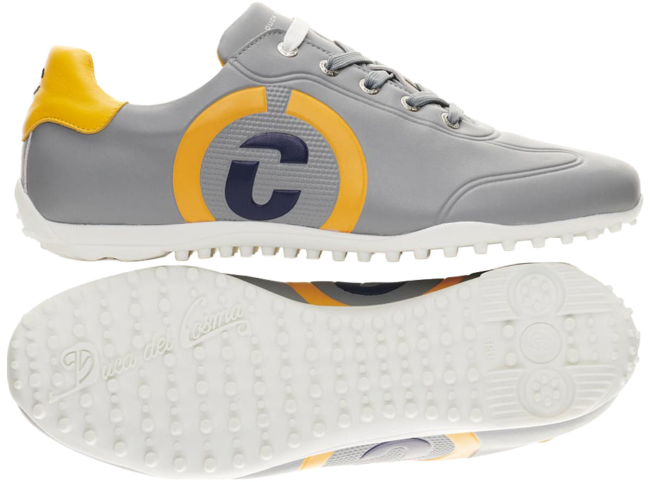 Duca Del Cosma Kingscup Premium Spikeless Golf Shoes - Grey - Handmade in 🇵🇹