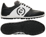 Duca Del Cosma Valderama Premium Spikeless Golf Shoes - Black / White - Handmade in 🇵🇹
