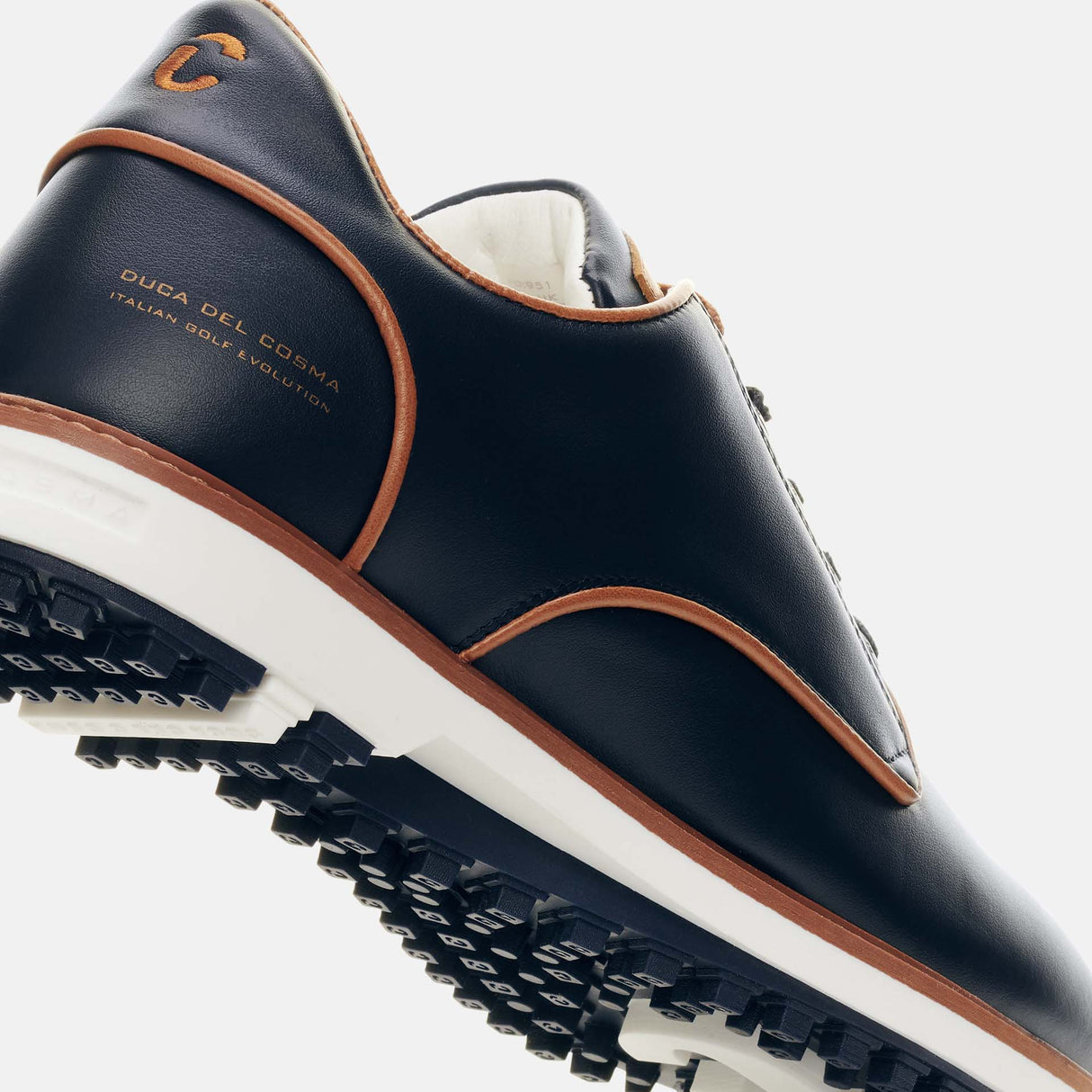 Duca Del Cosma Elpaso Premium Spikeless Golf Shoes - Navy - Handmade in 🇵🇹