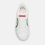 Duca Del Cosma Kuba 2.0 Premium Spikeless Golf Shoes - White / Green / Red - Handmade in 🇵🇹