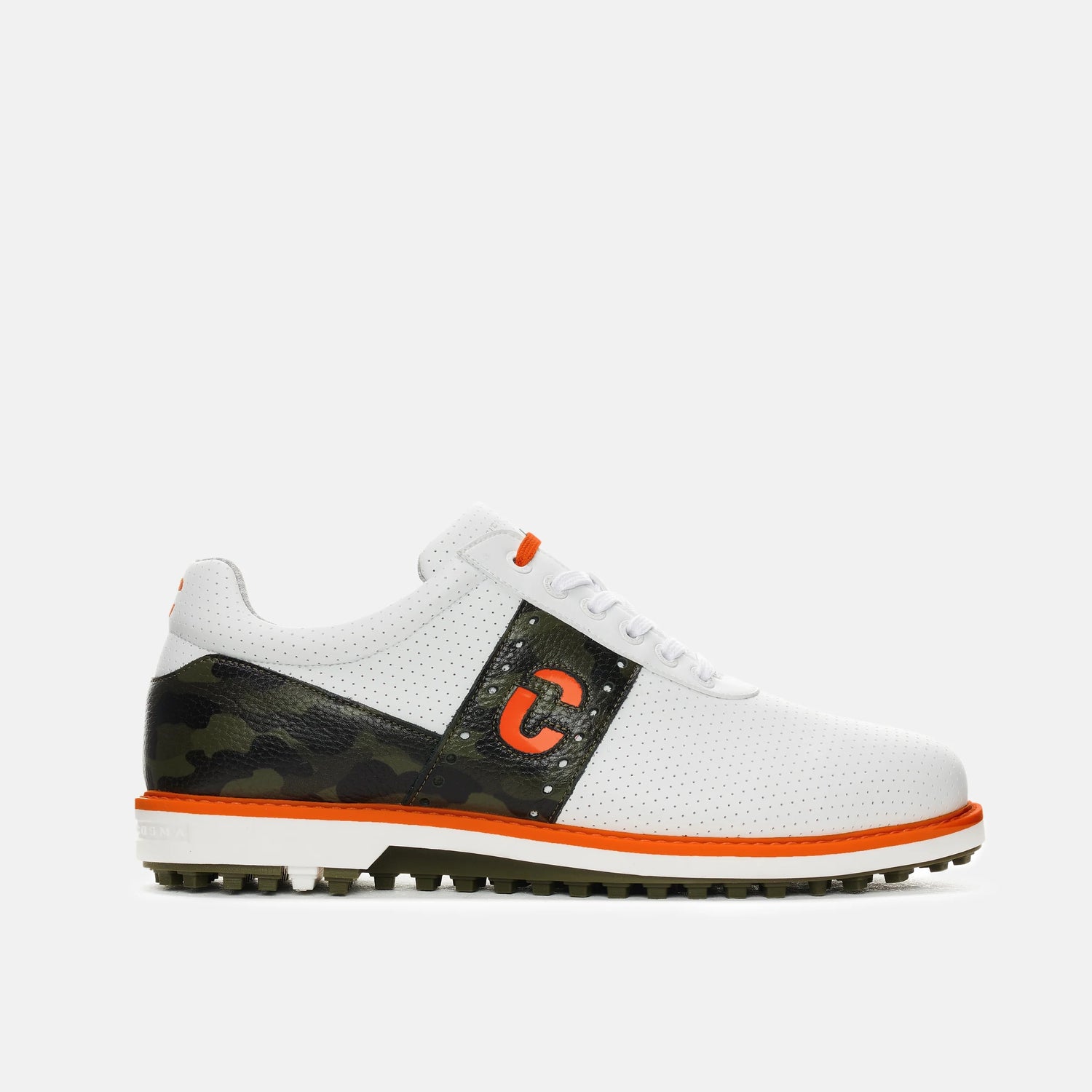 Duca Del Cosma Joost Luiten JL Premium Spikeless Golf Shoes - White / Camo - Handmade in 🇵🇹
