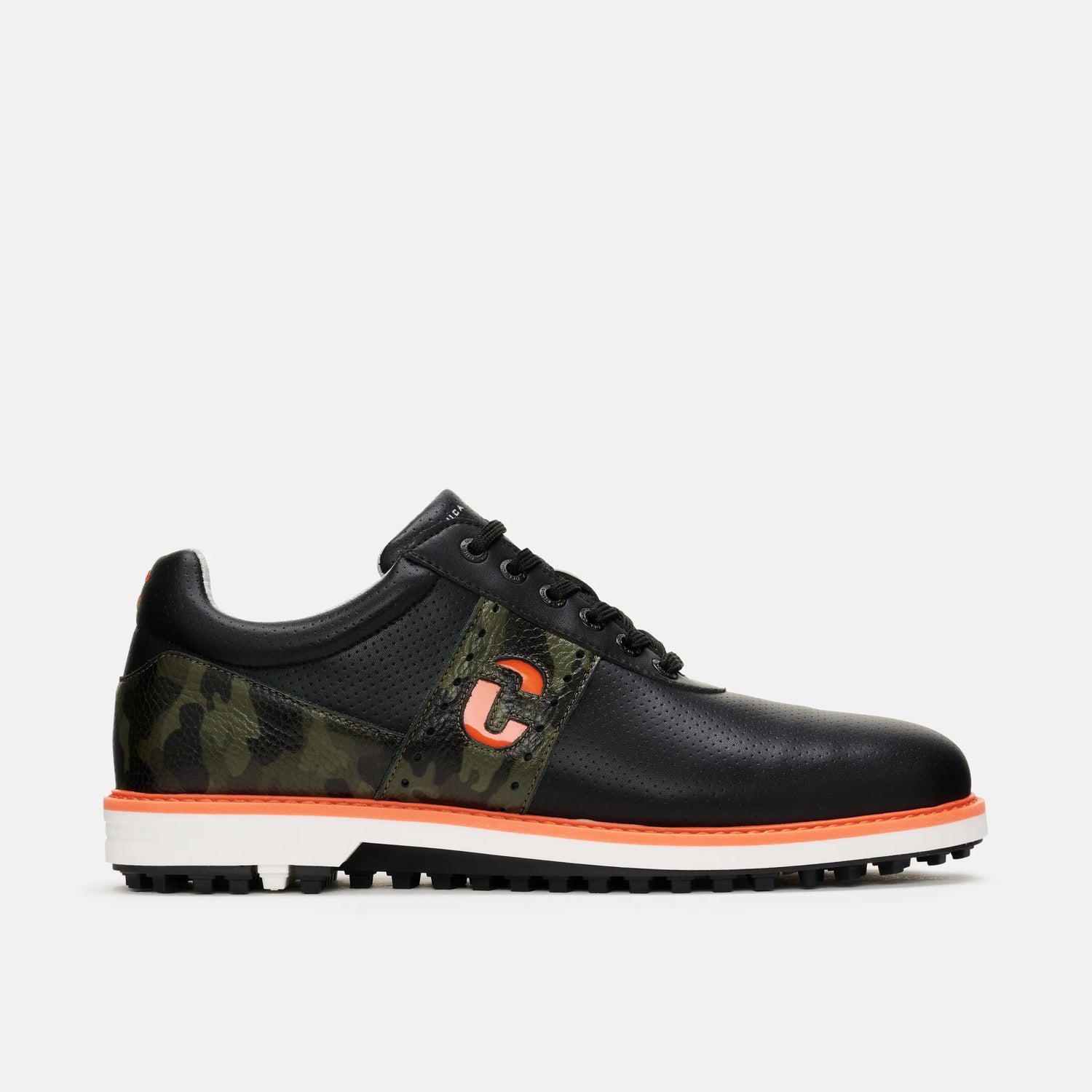 Duca Del Cosma Joost Luiten JL Premium Spikeless Golf Shoes - Black / Camo - Handmade in 🇵🇹