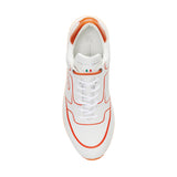 Duca Del Cosma JL3 Flyer Premium Spikeless Golf Shoes - White / Orange - Handmade in 🇵🇹