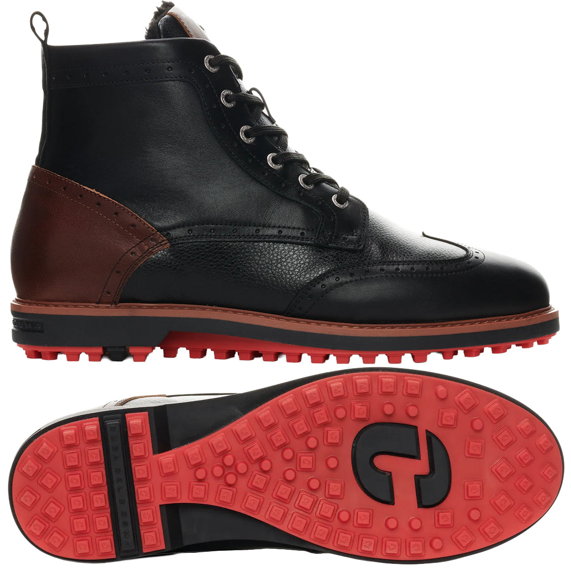 Duca Del Cosma Delago Premium Spikeless Golf Boots Shoes - Black - Handmade in 🇵🇹