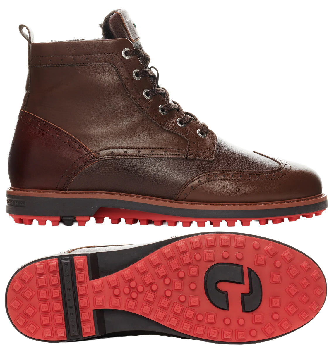 Duca Del Cosma Delago Premium Spikeless Golf Boots Shoes - Brown - Handmade in 🇵🇹