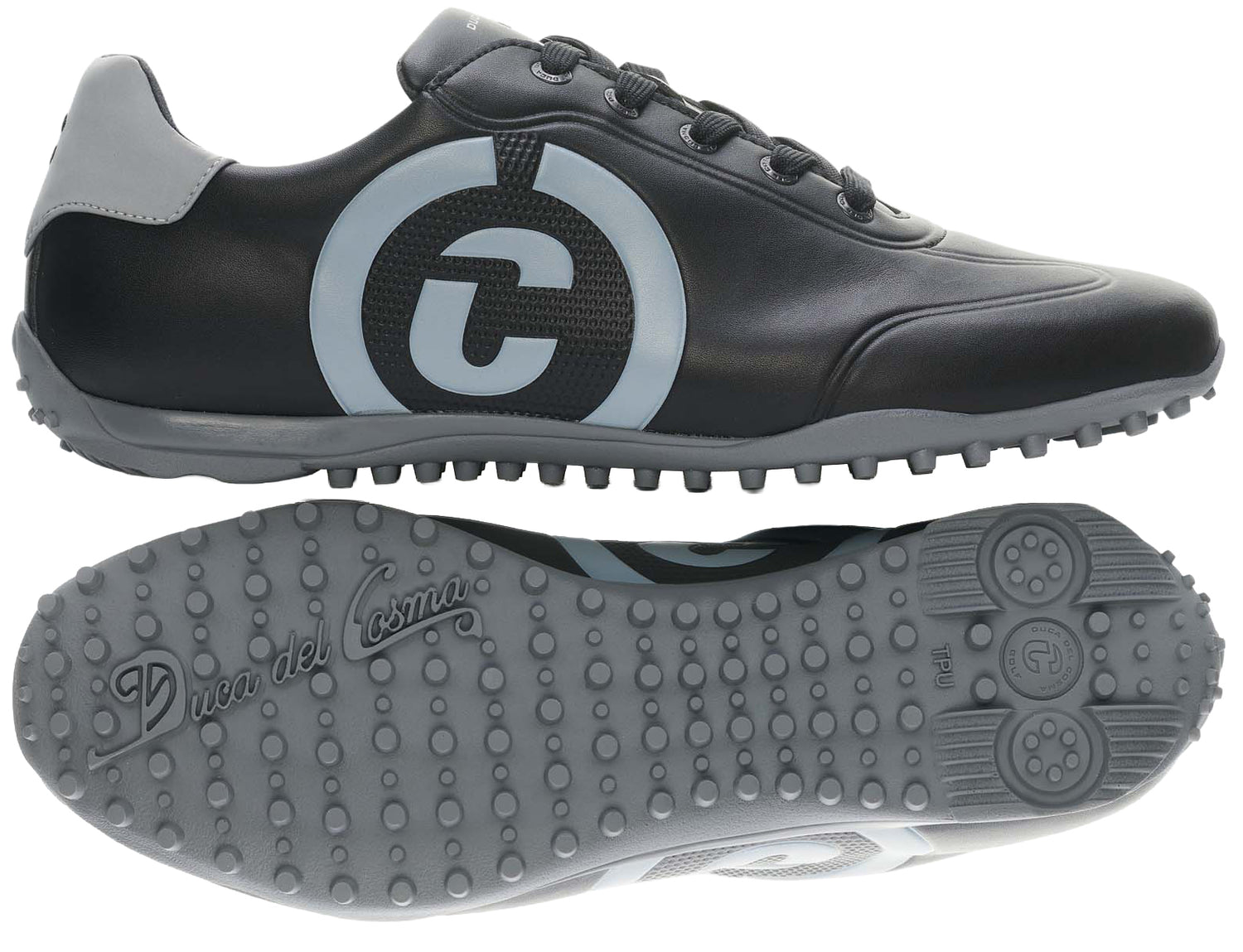 Duca Del Cosma Kingscup Premium Spikeless Golf Shoes - Black - Handmade in 🇵🇹