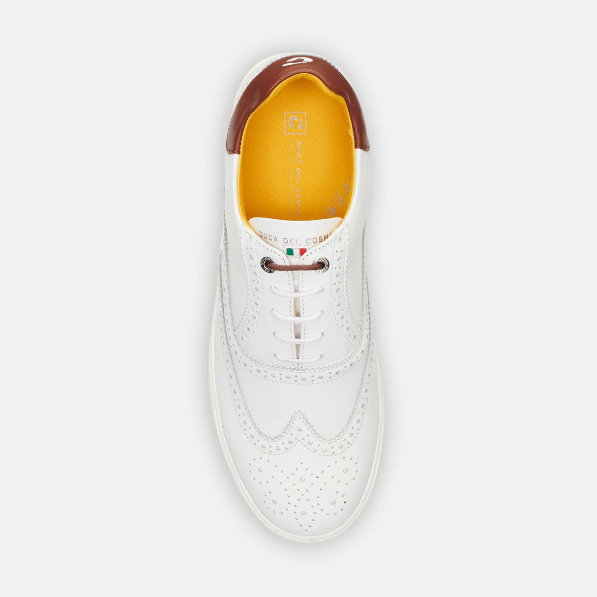 Duca Del Cosma Regent Premium Spikeless Golf Shoes - White - Handmade in 🇵🇹