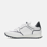 Duca Del Cosma Flyer Premium Spikeless Golf Shoes - White / Navy - Handmade in 🇵🇹