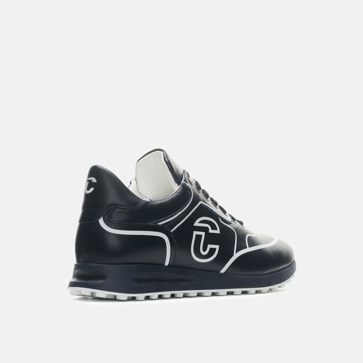 Duca Del Cosma Flyer Premium Spikeless Golf Shoes - Navy / White - Handmade in 🇵🇹