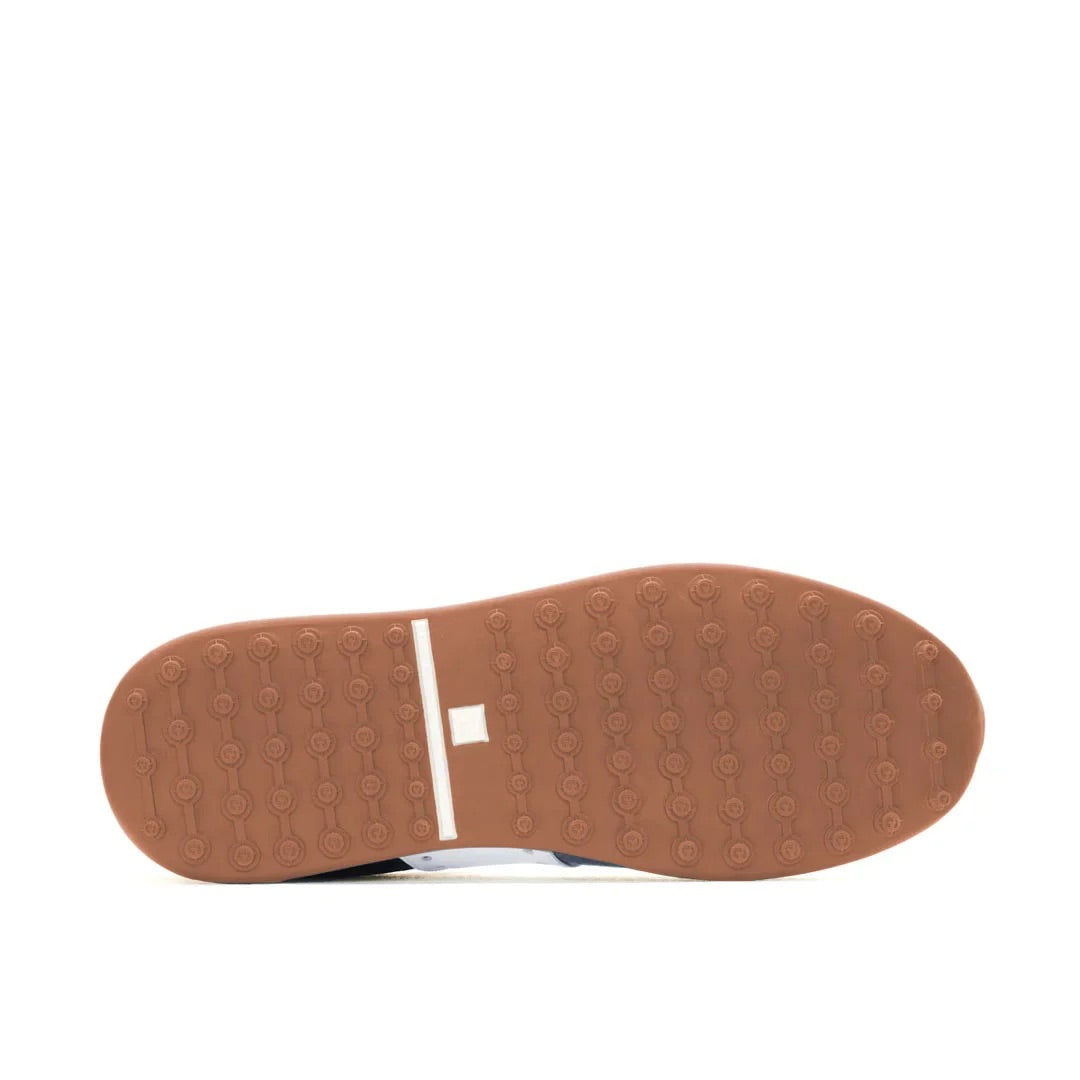 Duca Del Cosma Belair Premium Spikeless Golf Shoes - Navy / Cognac - Handmade in 🇵🇹