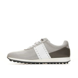 Duca Del Cosma Belair Premium Spikeless Golf Shoes - Grey / Dark Grey - Handmade in 🇵🇹