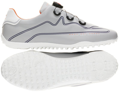 Duca Del Cosma Navarino BOA Premium Spikeless Golf Shoes - Grey - Handmade in 🇵🇹