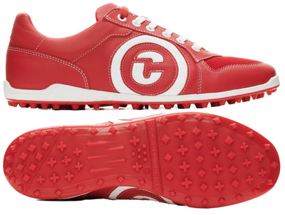 Duca Del Cosma Kuba 2.0 Premium Spikeless Golf Shoes - Red - Handmade in 🇵🇹