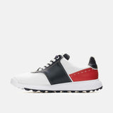 Duca Del Cosma Positano Premium Spikeless Golf Shoes - White / Navy / Red - Handmade in 🇵🇹