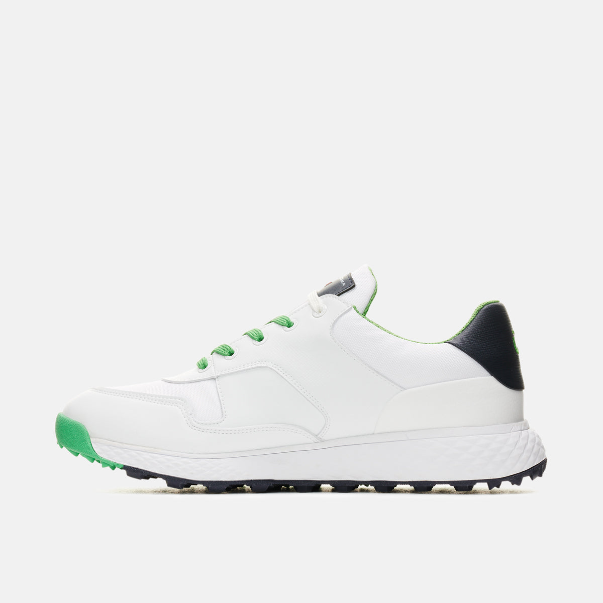 Duca Del Cosma Pagani Premium Spikeless Golf Shoes - White / Navy / Green - Handmade in 🇵🇹