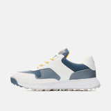 Duca Del Cosma Pagani Premium Spikeless Golf Shoes - White / Grey / Yellow - Handmade in 🇵🇹