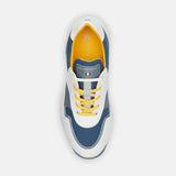 Duca Del Cosma Pagani Premium Spikeless Golf Shoes - White / Grey / Yellow - Handmade in 🇵🇹
