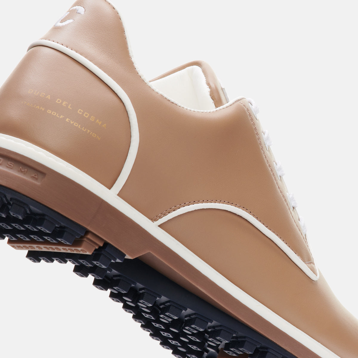 Duca Del Cosma Elpaso Premium Spikeless Golf Shoes - Taupe - Handmade in 🇵🇹