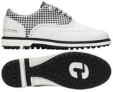 Duca Del Cosma Dandy Premium Spikeless Golf Shoes - White / Black - Handmade in 🇵🇹