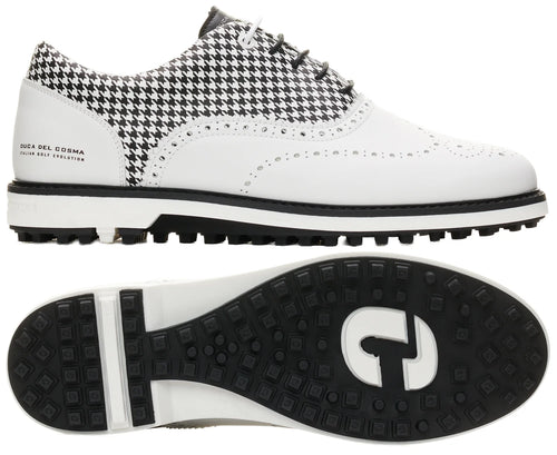 Duca Del Cosma Dandy Leggero Golf Shoes - SAMPLE - White / Black