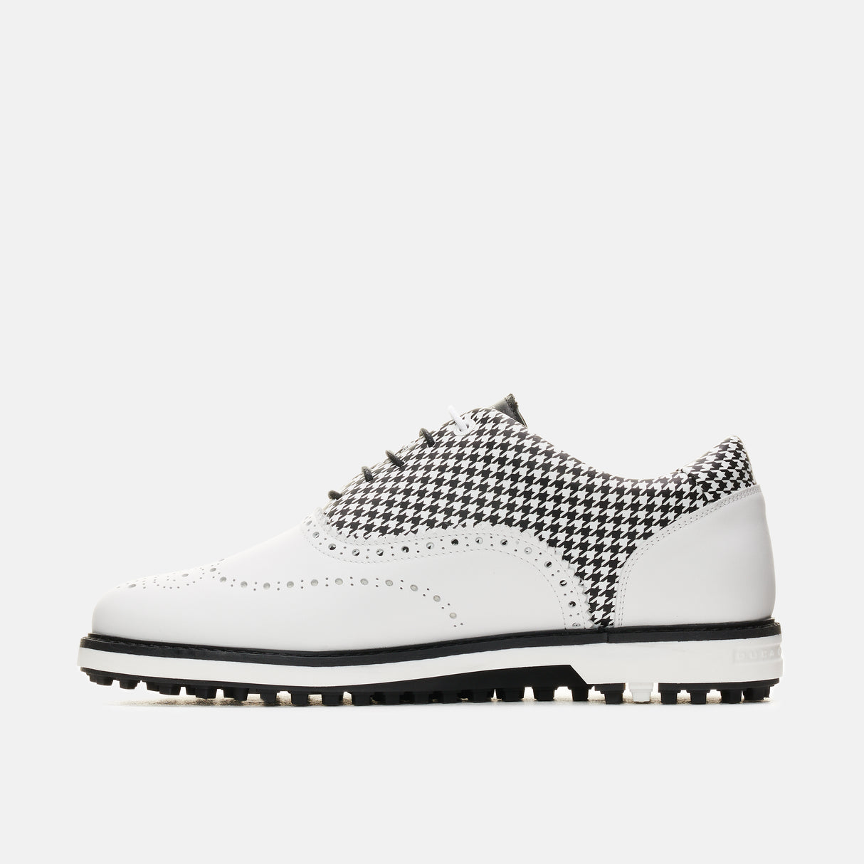 Duca Del Cosma Dandy Premium Spikeless Golf Shoes - White / Black - Handmade in 🇵🇹