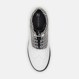 Duca Del Cosma Dandy Premium Spikeless Golf Shoes - White / Black - Handmade in 🇵🇹