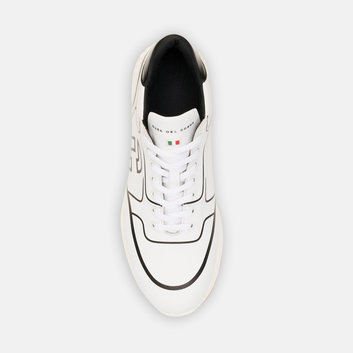 Duca Del Cosma Orlando Pro Spiked Golf Shoes - SAMPLE - White / Black