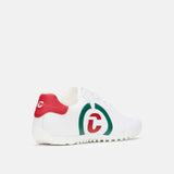 Duca Del Cosma Kingscup Premium Spikeless Golf Shoes - White /Green / Red - Handmade in 🇵🇹