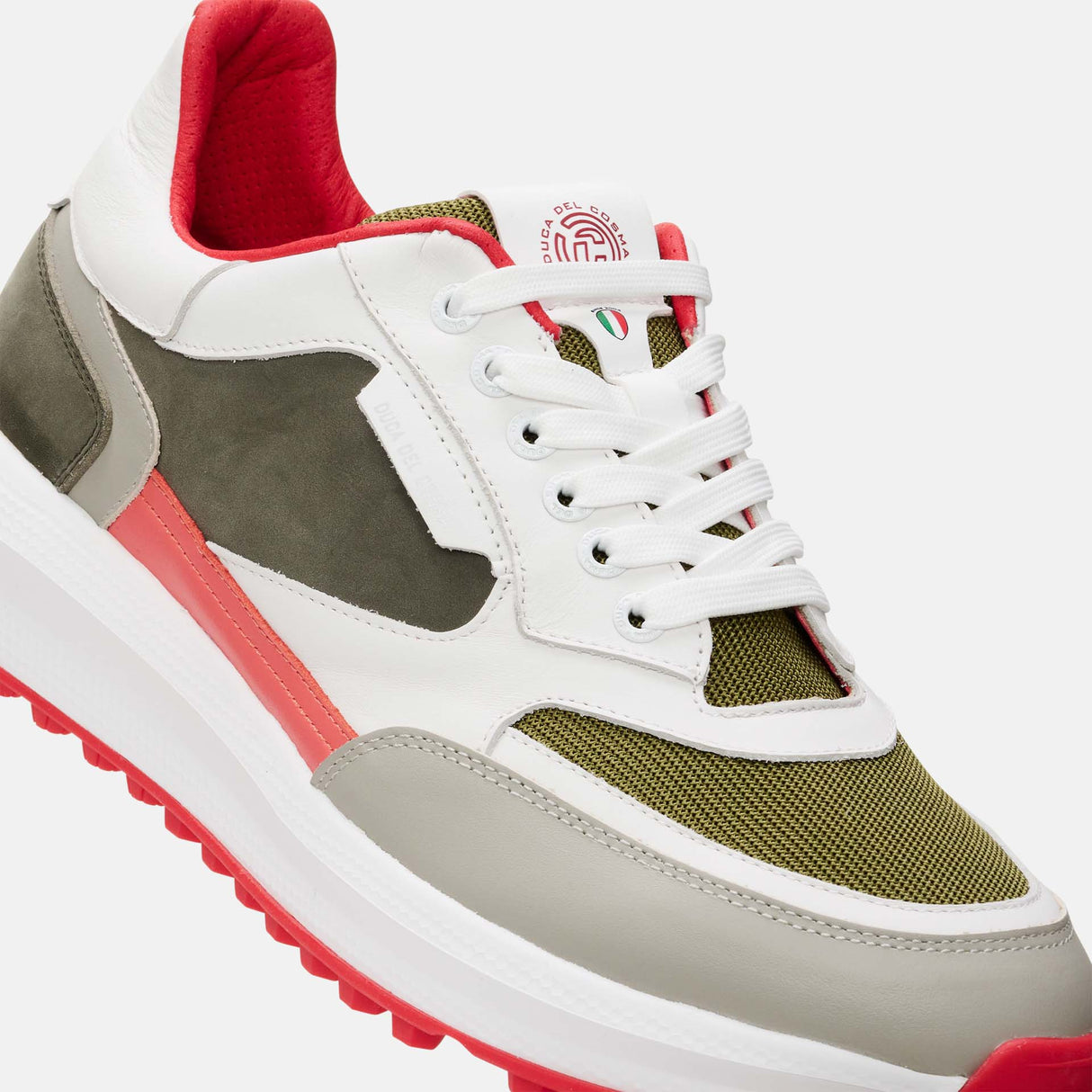 Duca Del Cosma Davanti Premium Spikeless Golf Shoes - Green / Grey - Handmade in 🇵🇹