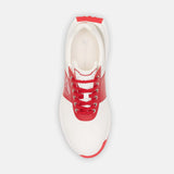 Duca Del Cosma Jubilee Premium Spikeless Golf Shoes - White / Red  - Handmade in 🇵🇹