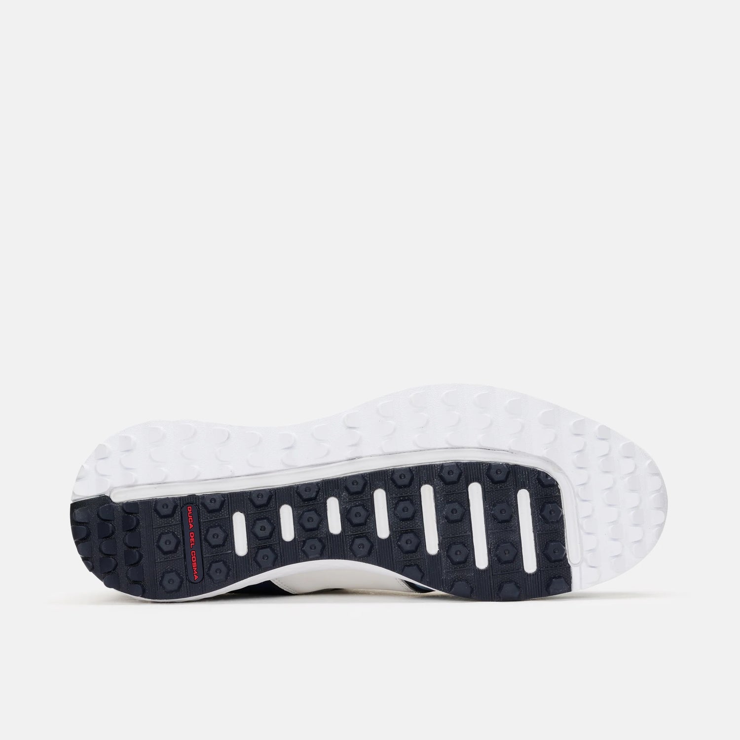 Duca Del Cosma Positano Premium Spikeless Golf Shoes - White / Blue / Red - Handmade in 🇵🇹
